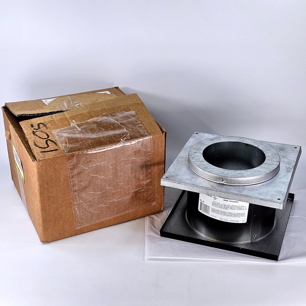 DuraVent PelletVent Wall Thimble 4PVL-WT 4 Inch Pellet Stove Venting Black